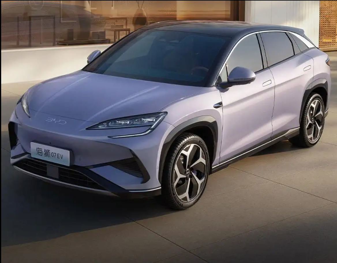 BDY Sea Lion 07 EV Mid-SUV Electric New Energy Car with 4WD Drive High Speed Lithium Battery